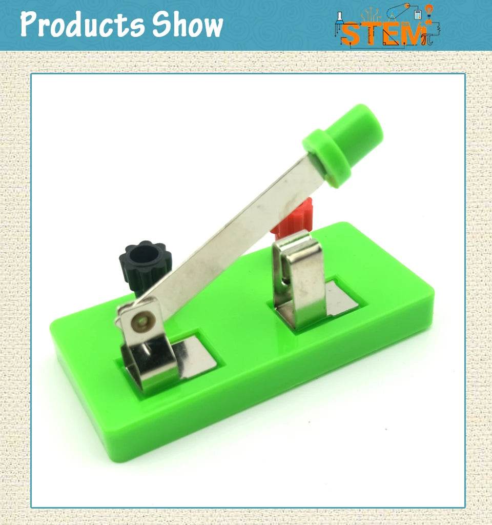 Circuito de conexão de interruptor unipolar de um único contato para laboratório escolar, equipamento de ensino experimental de física e elétrica - ToylandEU
