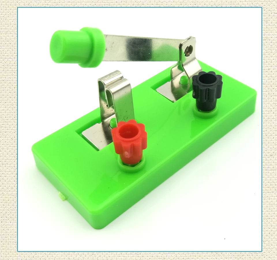 Circuito de conexão de interruptor unipolar de um único contato para laboratório escolar, equipamento de ensino experimental de física e elétrica - ToylandEU