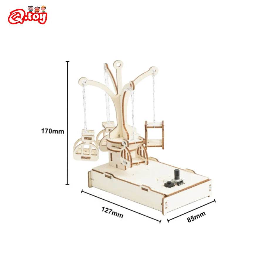 Science Experiment Kits Wooden Revolving Chair Building Set Rotating Flying Chair for Kids Teens Ages 8 9 10 11 12 Years Old - ToylandEU