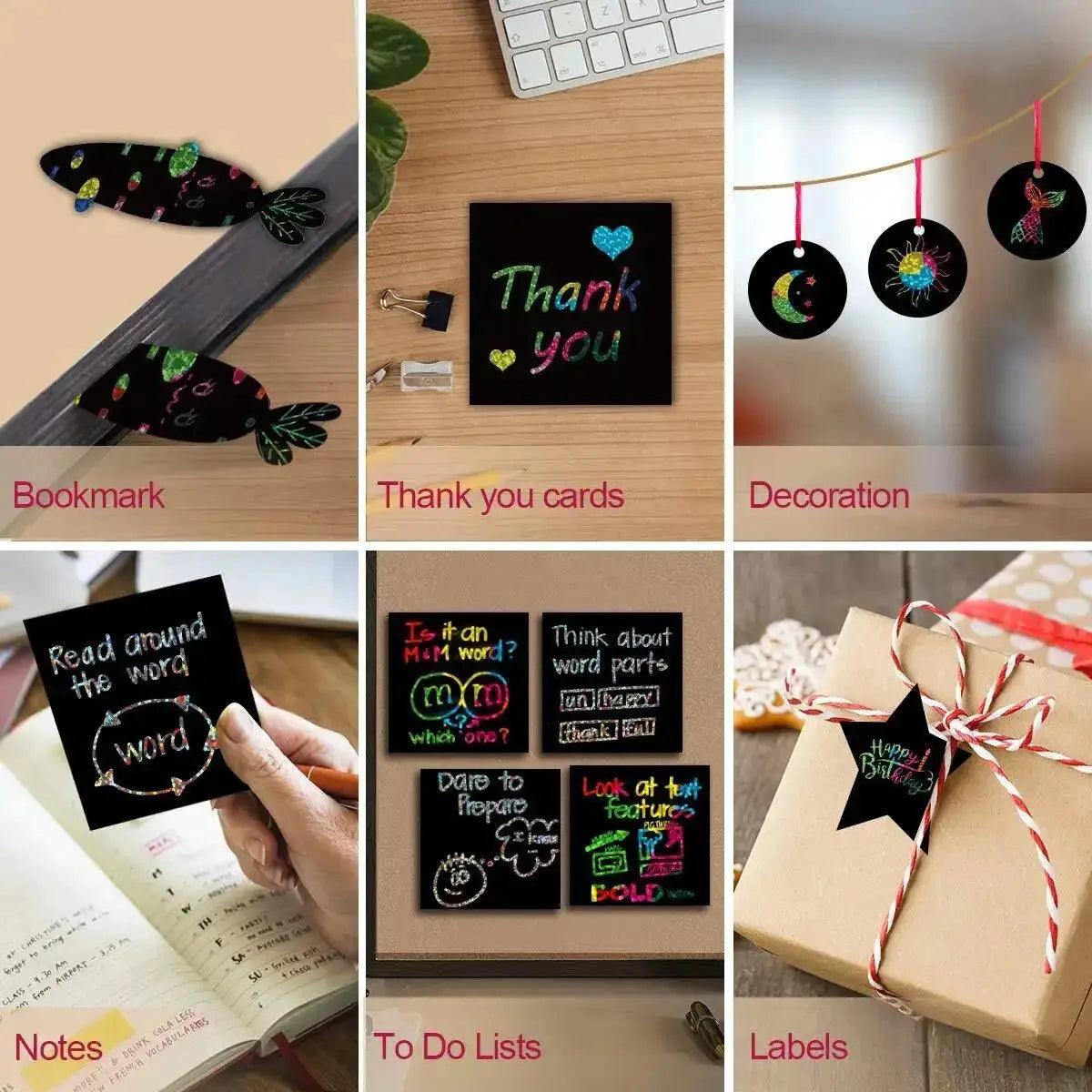  Scratch Art Cards Kit For Family Bonding 100Pcs -  ToylandEU™