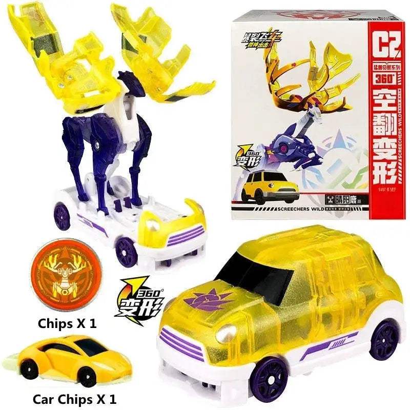 Screechers Wild Deformation Car Action Figure Transforming Robot - ToylandEU