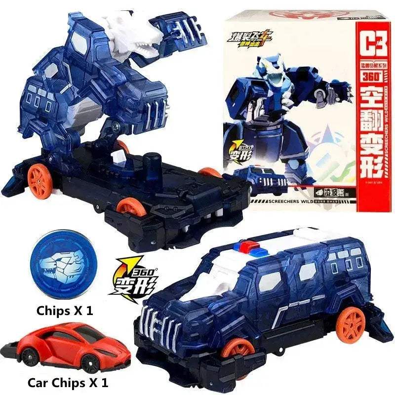 Screechers Wild Deformation Car Action Figure Transforming Robot - ToylandEU