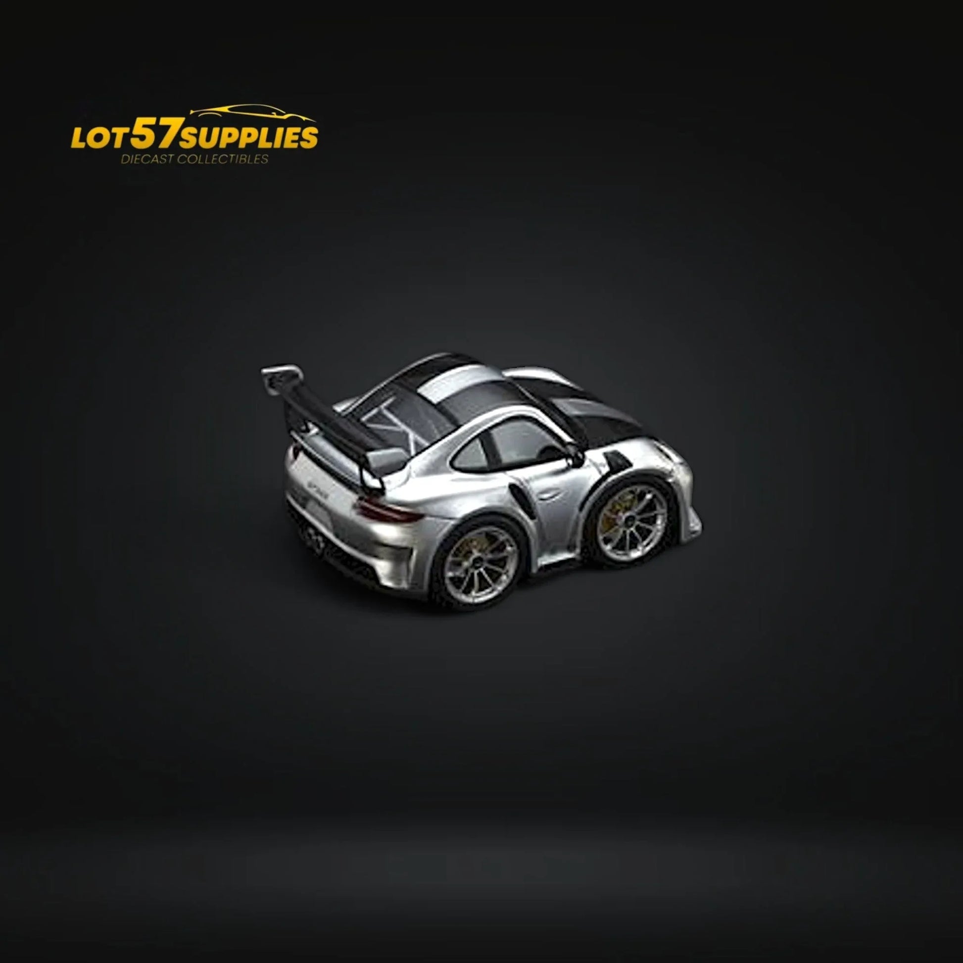MINICRAFTSMAN 911 GT3 RS Egg Cart SILVER Limited to 299 PCS 1:64 Resin - ToylandEU