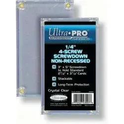  Ultra Pro One Quarter Inch Non-Recessed Screwdown Card Holder For 2.5 x 3.5 Inch Standard Sized Cards Crystal Clear View -  ToylandEU™