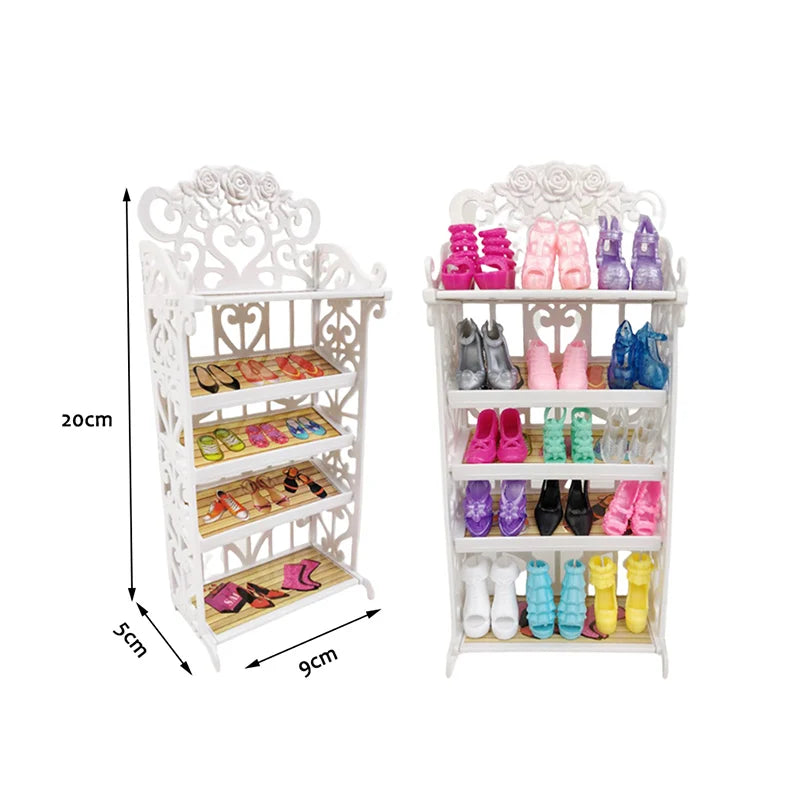 Extensive Doll Accessories Wardrobe Set With 73 Pieces