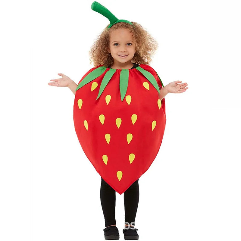 Charming Kids' Fruit & Veggie Halloween Onesies - Fun Party Costumes