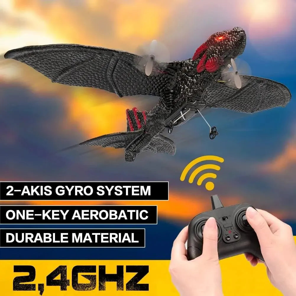 Z60 RC Dinosaur Plane EPP Anti-wear Foam RC Glider 2.4G 2CH Fixed - ToylandEU