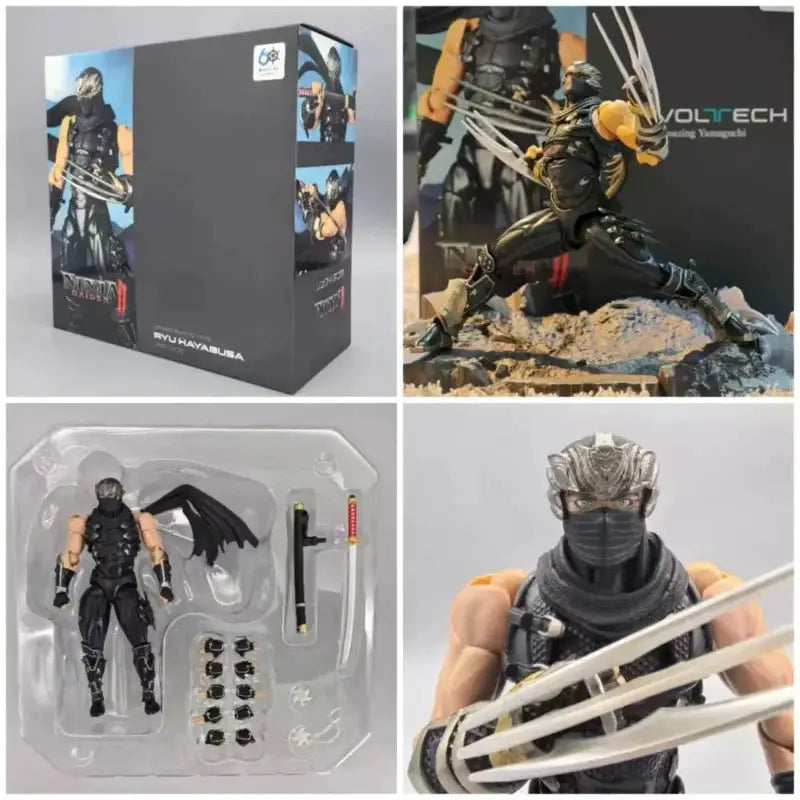 Revoltech Yamaguchi Ninja Gaiden Ryu Hayabusa 1/12 Scale Articulated Action Figure With Bonus Collectible Model For Game Fans - ToylandEU
