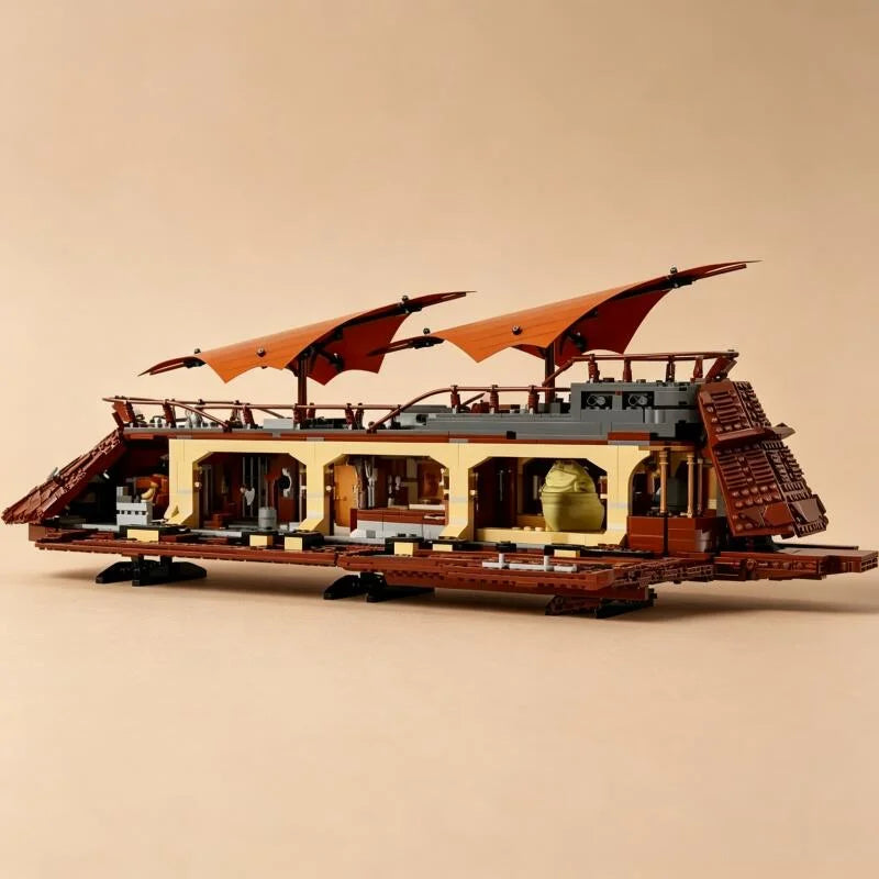 Jabba Barge Building Bricks | 3942 Pieces | Toylandeu™