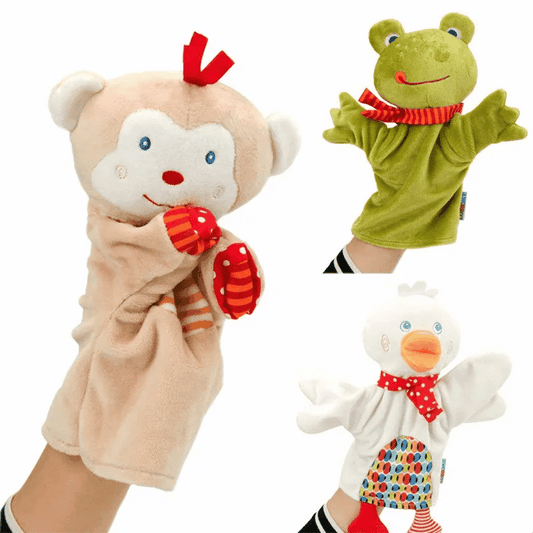 Soft Educational Hand Puppets for Kids - Duck & Frog Toy Gifts