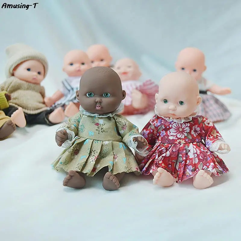Mini Silicone Reborn Dolls 12cm Realistic Baby Doll Toy