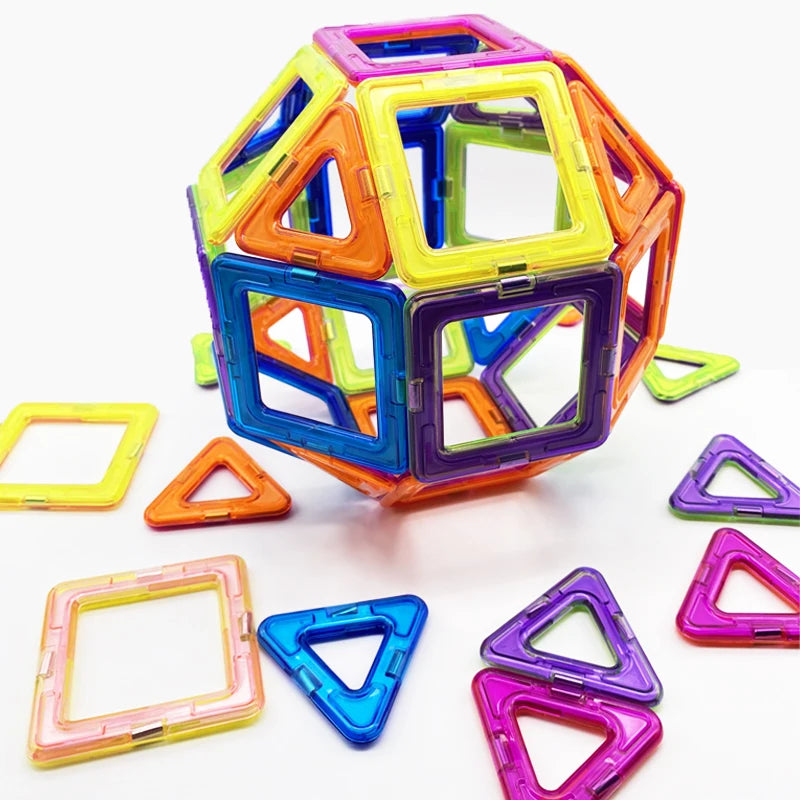Magnetic Building Blocks | 100 Piece Kit | Plastic Material | Kids Gift