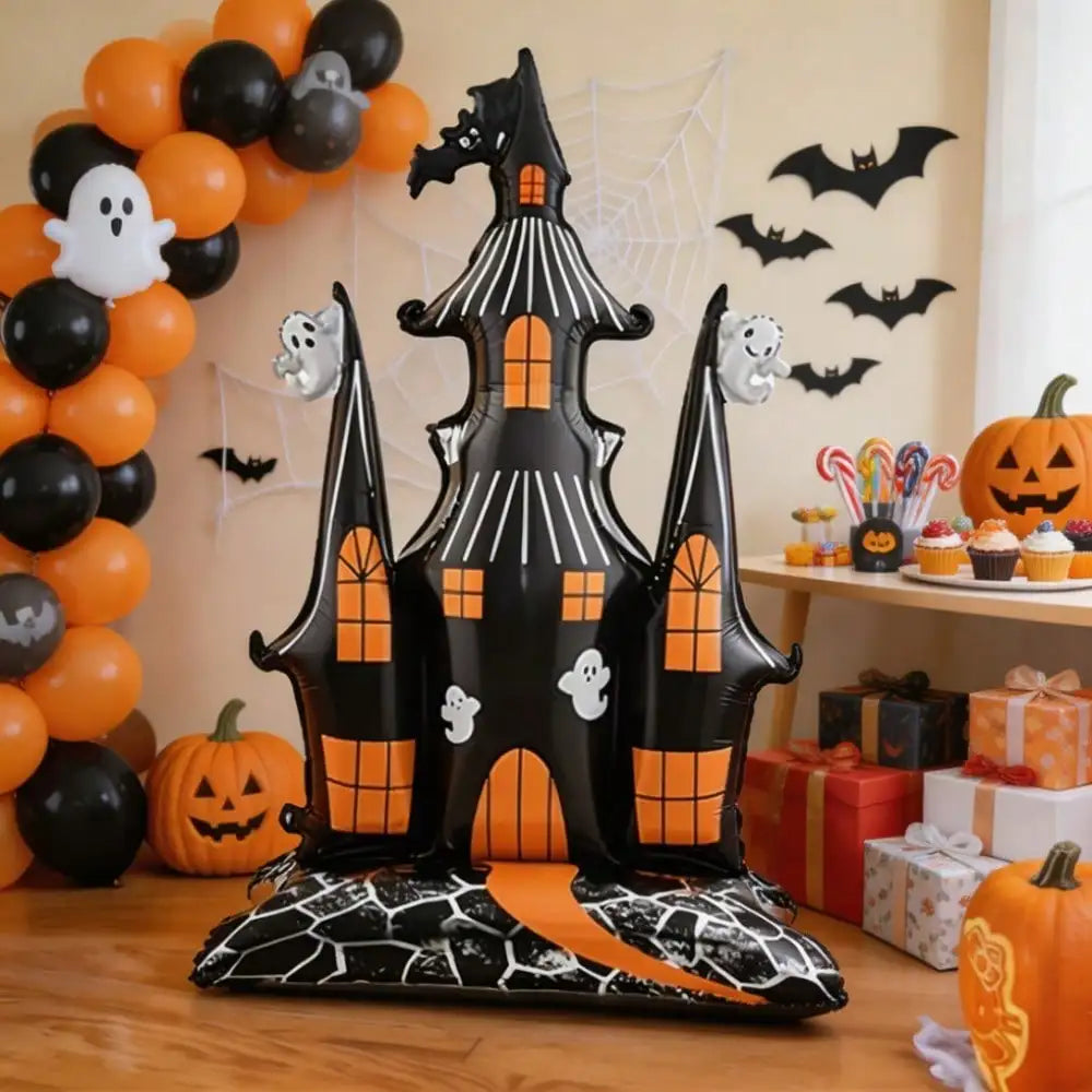Castle Foil Balloon | 59 Inch Height | Halloween Design | Party Decor