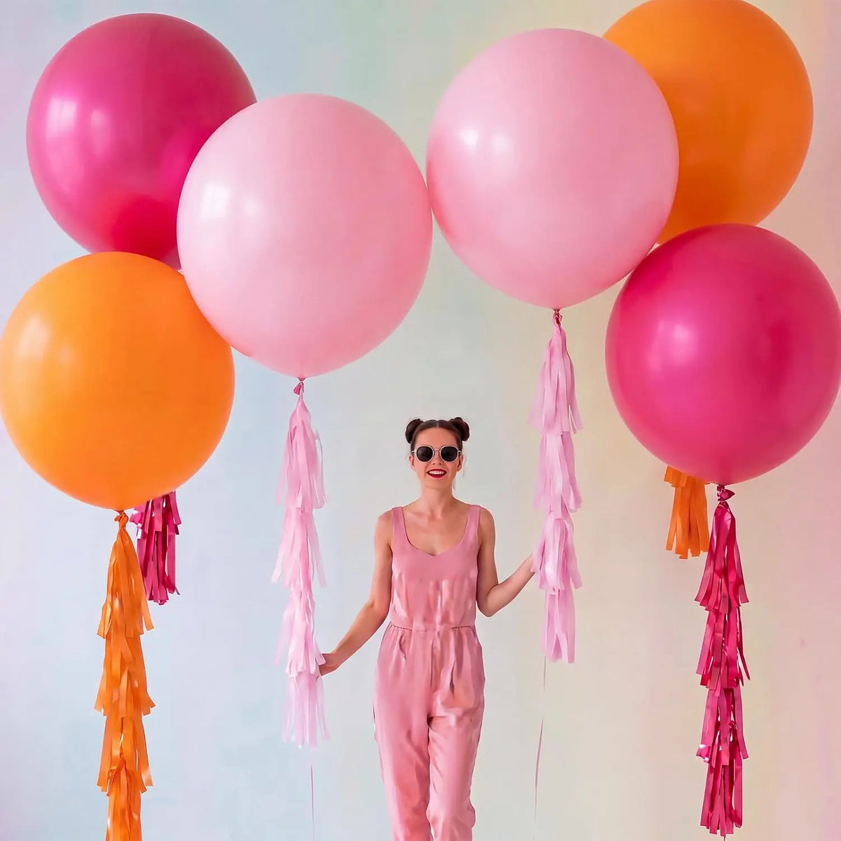 Giant Balloons | 36 Inch | With Tassels | Christmas Party Decor