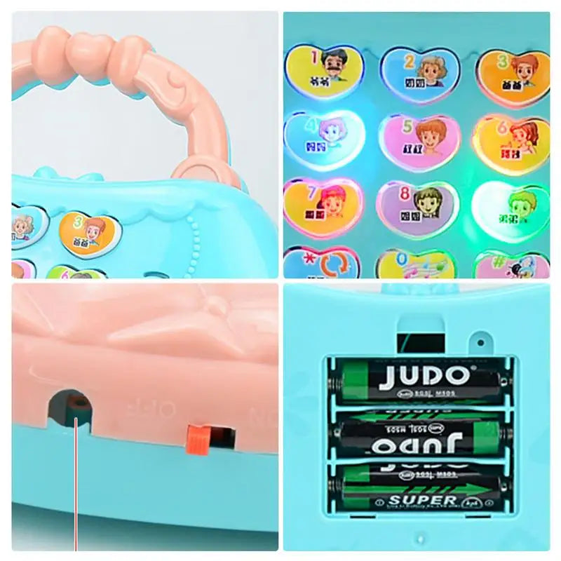 Interactive Light-Up Handbag Musical Piano Toy for Infants - ToylandEU