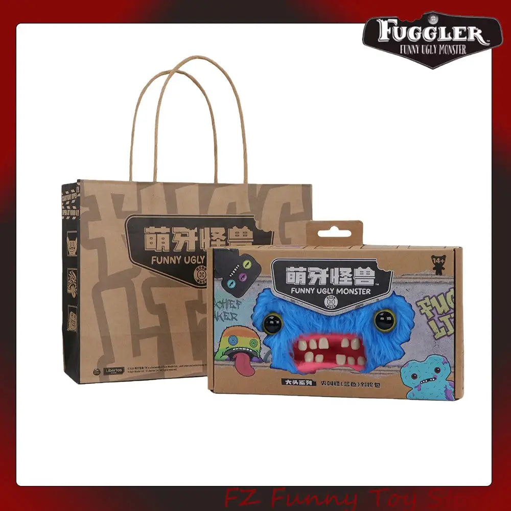 Fuggler Original Plush Shoulder Bag Big Head Screech Wide Eyed Weirdo Ugly Tooth Monster Crossbody Furry Backpack Birthday Gift - ToylandEU