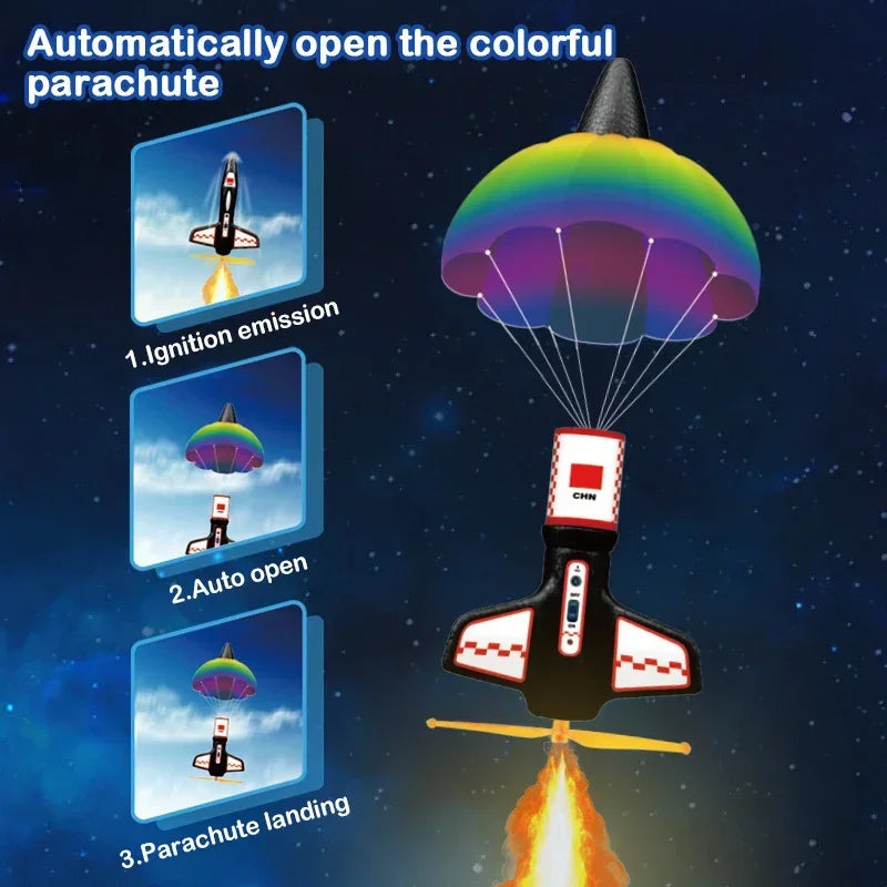 Electric Rocket Launcher Toys with Toys Parachute Kit Kids Electric Toyland EU