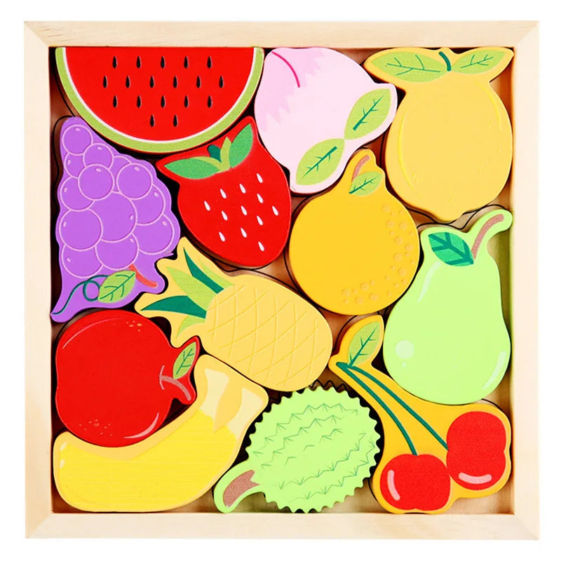 Wooden Jigsaw Puzzle | Wood | 16.6 cm | 3D Animal Shape Matching