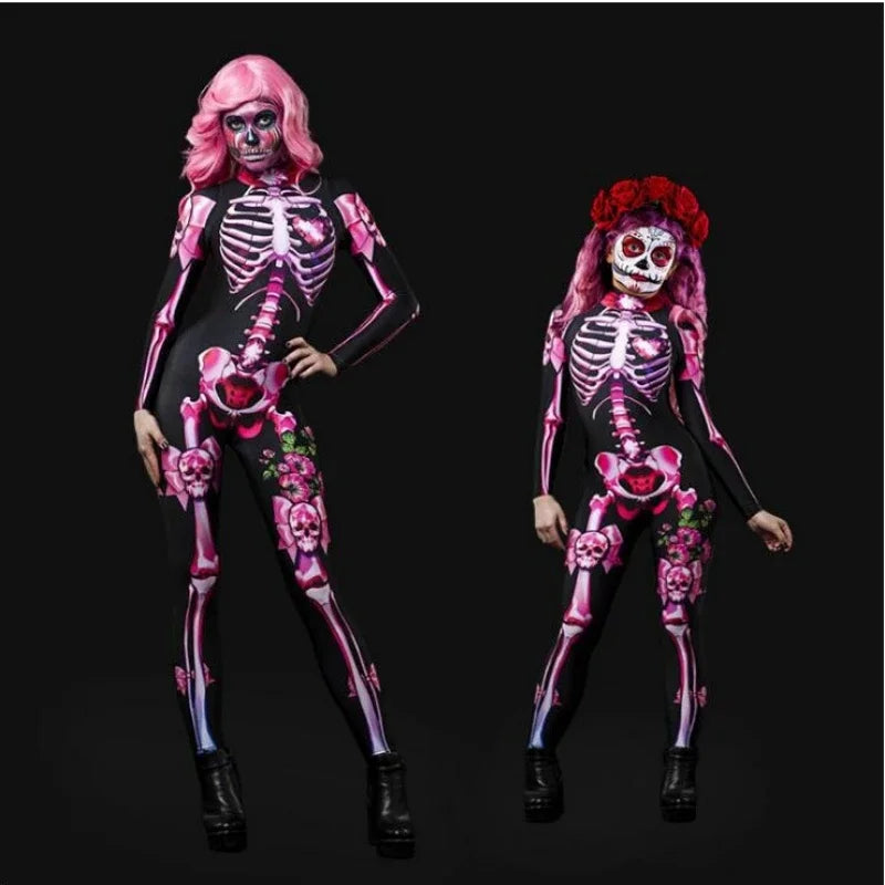 Unisex Skeleton Costume: Spooky Costume for Kids & Adults Fun