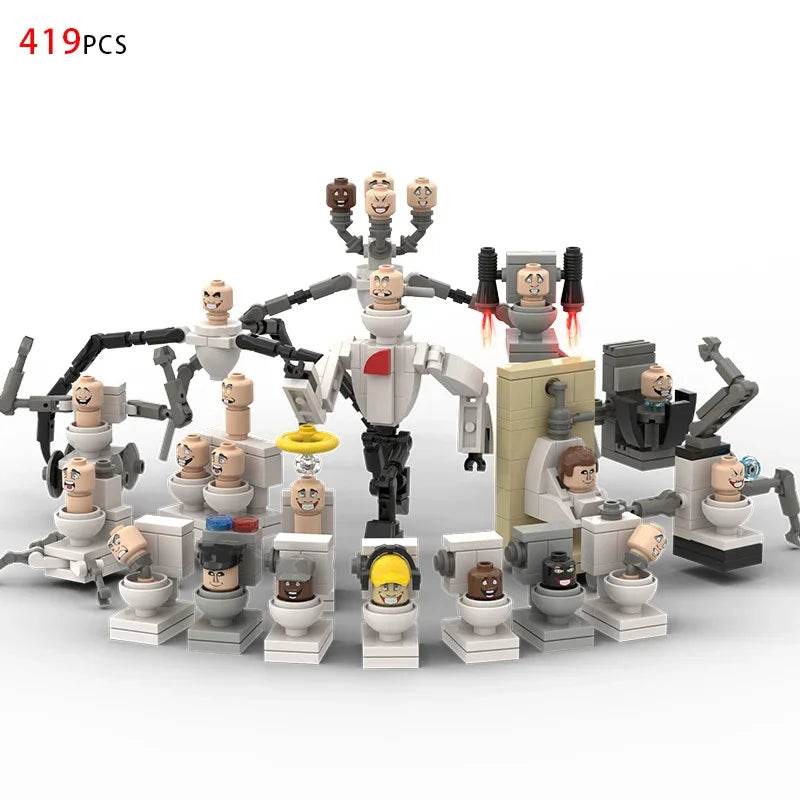 MOC Skibidi Toilet Building Blocks Set for Kids Titan Cameraman Speakerman Model Classic Toys for Boys Birthday Christmas Gifts - ToylandEU