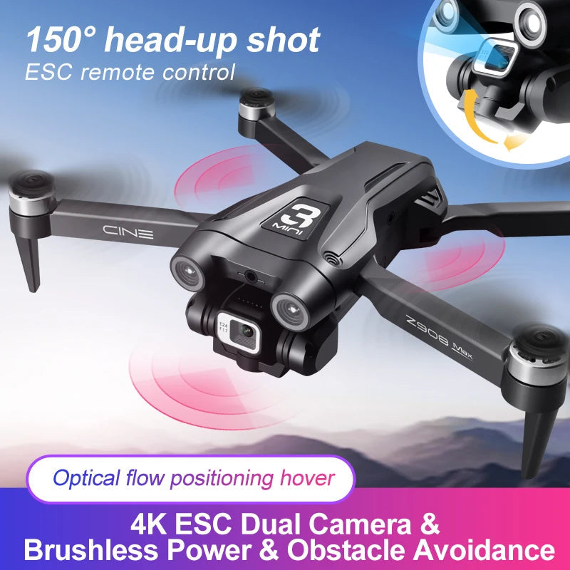 New Drone 4K HD Professional Brushless Motor RC Helicopter WIFI FPV Toyland EU