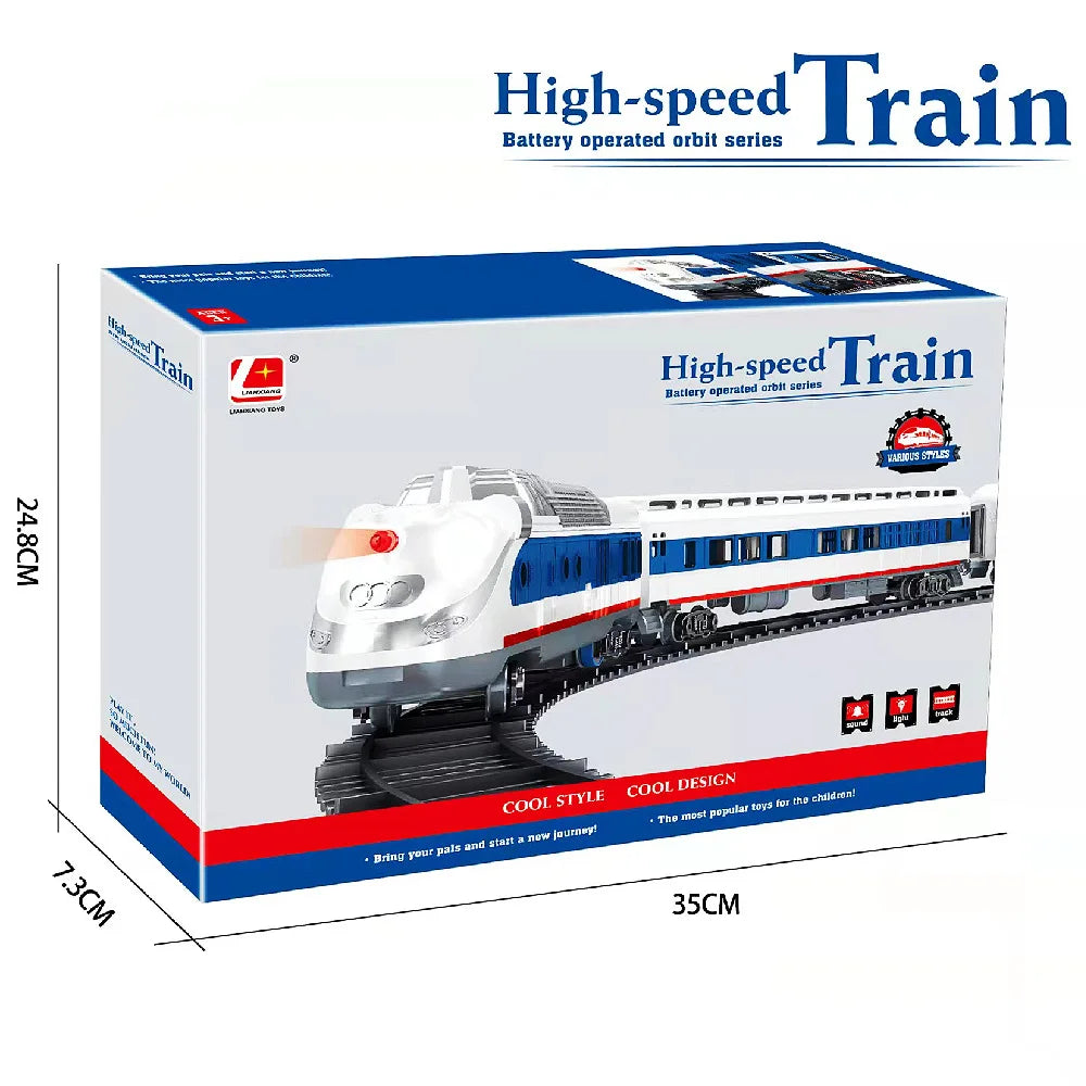Educational Toy Train Set For Kids Christmas Railway Model