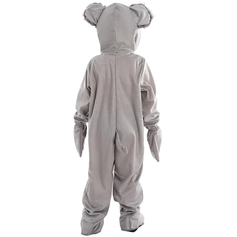 Unisex Koala Kids Costume with Gloves - Perfect for Halloween & Imaginative Play