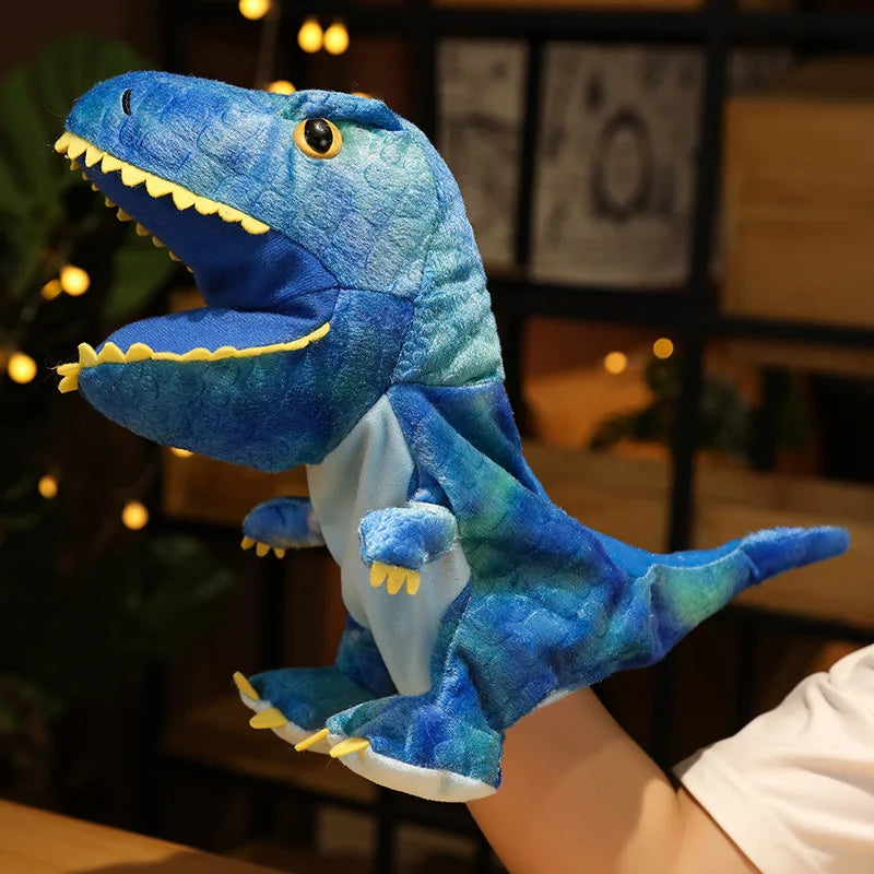 Kawaii 35cm Dinosaur Plush Toy with Flexible Hand