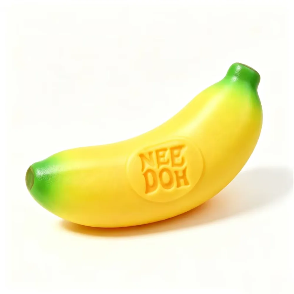 Fruit Stress Ball | Squishy Soft Rubber | Banana Strawberry Orange