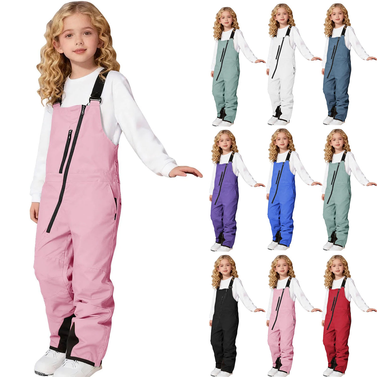 Kids Ski Pants | Waterproof | Windproof | Adjustable Boys Girls