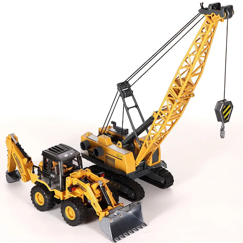 Toys for Boys Alloy Tractor Kids Excavator Bulldozer Miniature Crane - ToylandEU