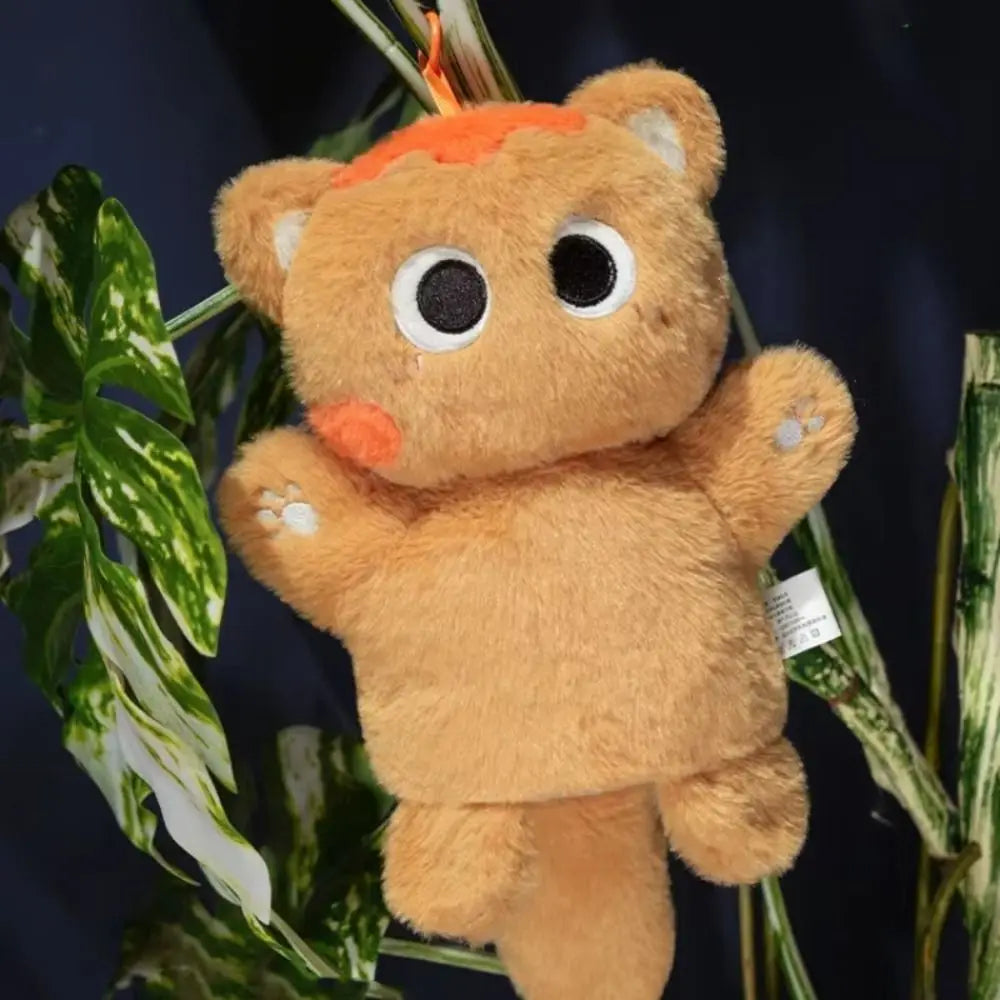 Cat Hand Puppet | Soft Plush | Finger Puppet | Black Beige
