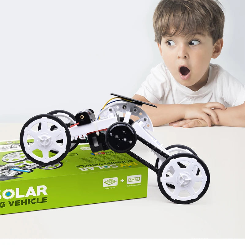 Solar Powered DIY Climbing Car Model STEM Educational Toy Kit - ToylandEU