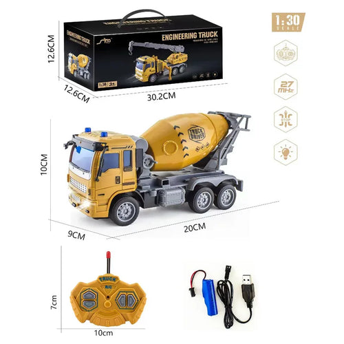 Rc Car Toys Truck 1:30 Wheel Shovel Loader 6CH 4WD Metal Remote ToylandEU.com Toyland EU