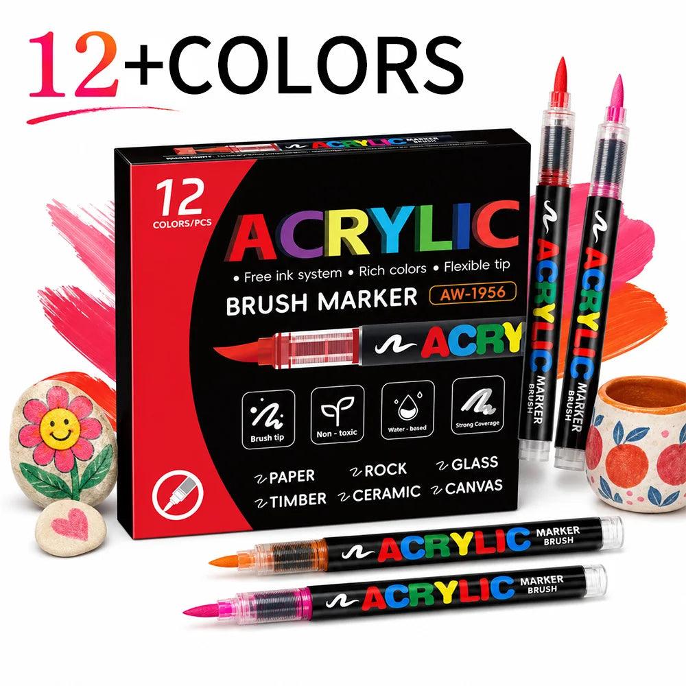 Acrylic Markers | 48 Color Set | Toylandeu™