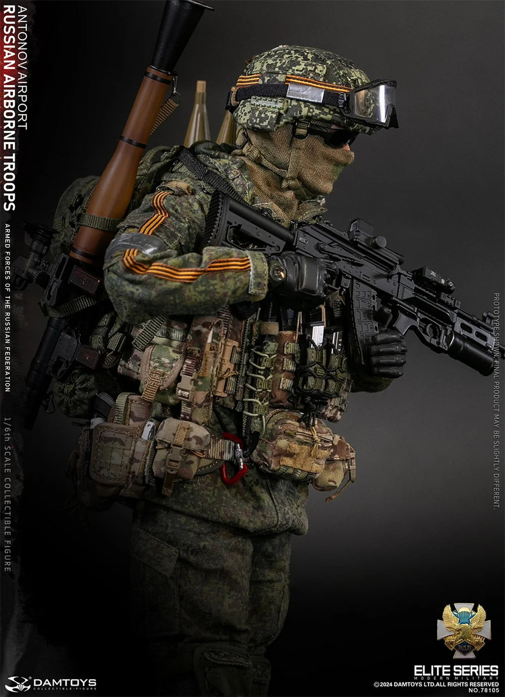 Action Figure | 1/6 Scale | Russian VDV Antonov Rifle Trooper | 12in
