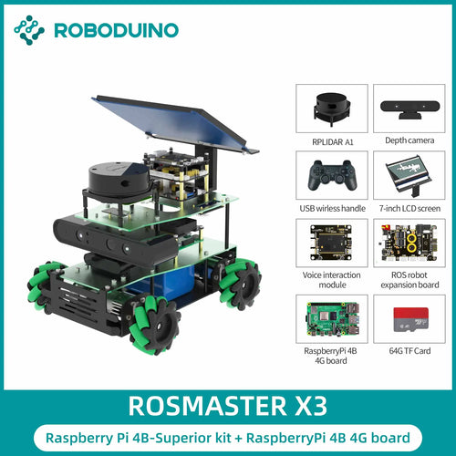 ROSMASTER X3 ROS2 Educational Robot Car Automation Kit With Mecanum Toyland EU