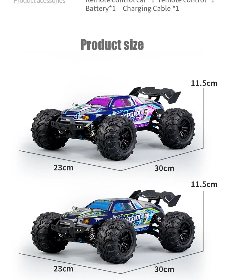 RC SG116 MAX 1:16 High-Speed 4WD RC Drift Racing Monster Truck - 70KM/H Off-Road Remote Control Car for Kids