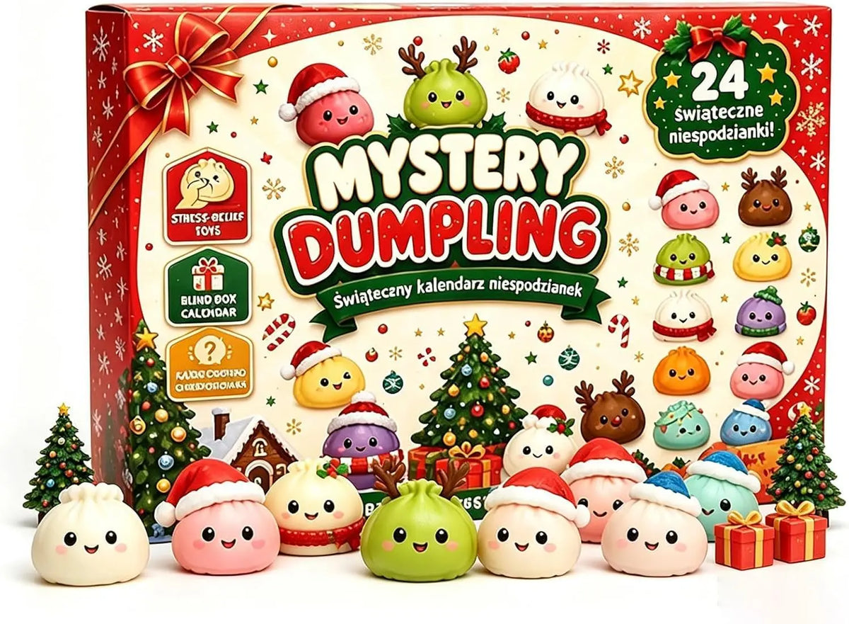 Christmas Fidget Calendar | 24 Day Countdown | Soft Squeeze Toy | Party Fav