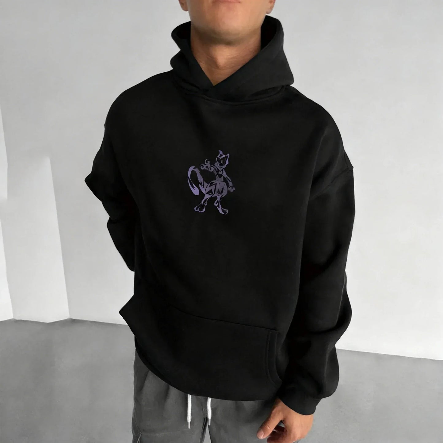 Hoodie | Pokémon Mewtwo Anime Co Branded | Unisex Casual Wear