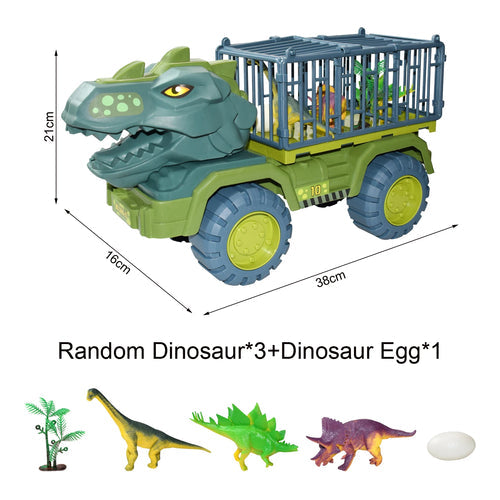 Kids Dinosaur Car Toy Big Size Dinosaur Transport Cars Dump Crane ToylandEU.com Toyland EU