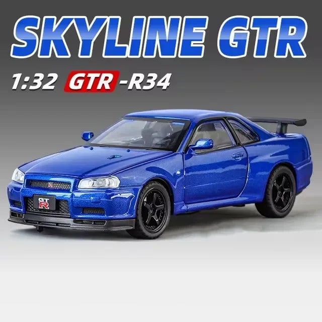 Diecast Car | Pull Back With Sound | 1:32 Scale Metal | For Kids And Adults