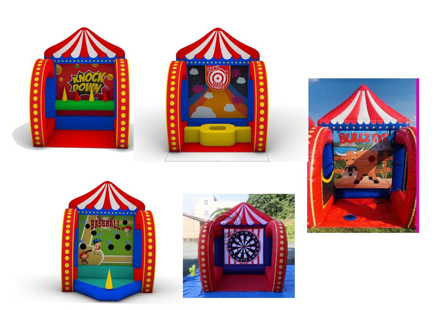 Newest 5 in 1 Inflatable Carnival Bundle Games For All - ToylandEU