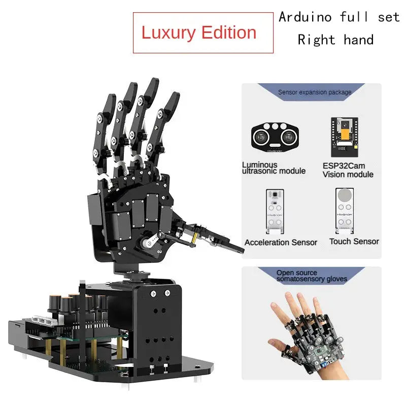 STEM For Arduino STM32 Bionic Robot Palm Hand Manipulator Open Source Code 5 Hands Educational Kit with Ps2/Somatosensory Gloves - ToylandEU