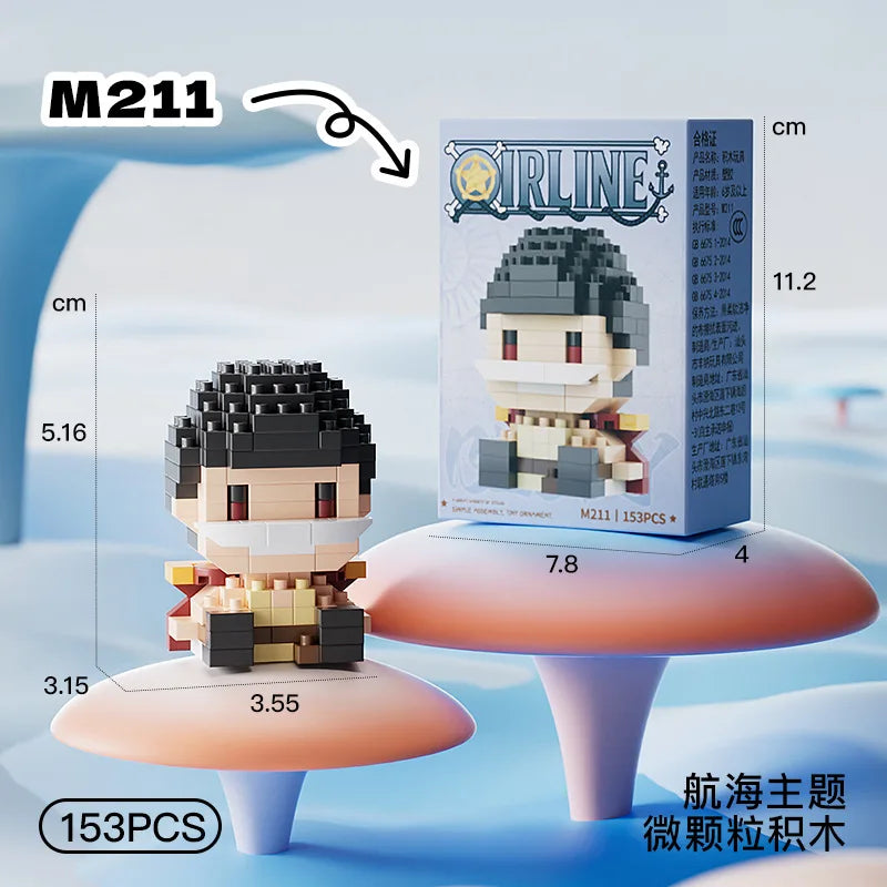 Luffy Micro Figure | Sun God Nika Build | 10cm Height | Tabletop Display