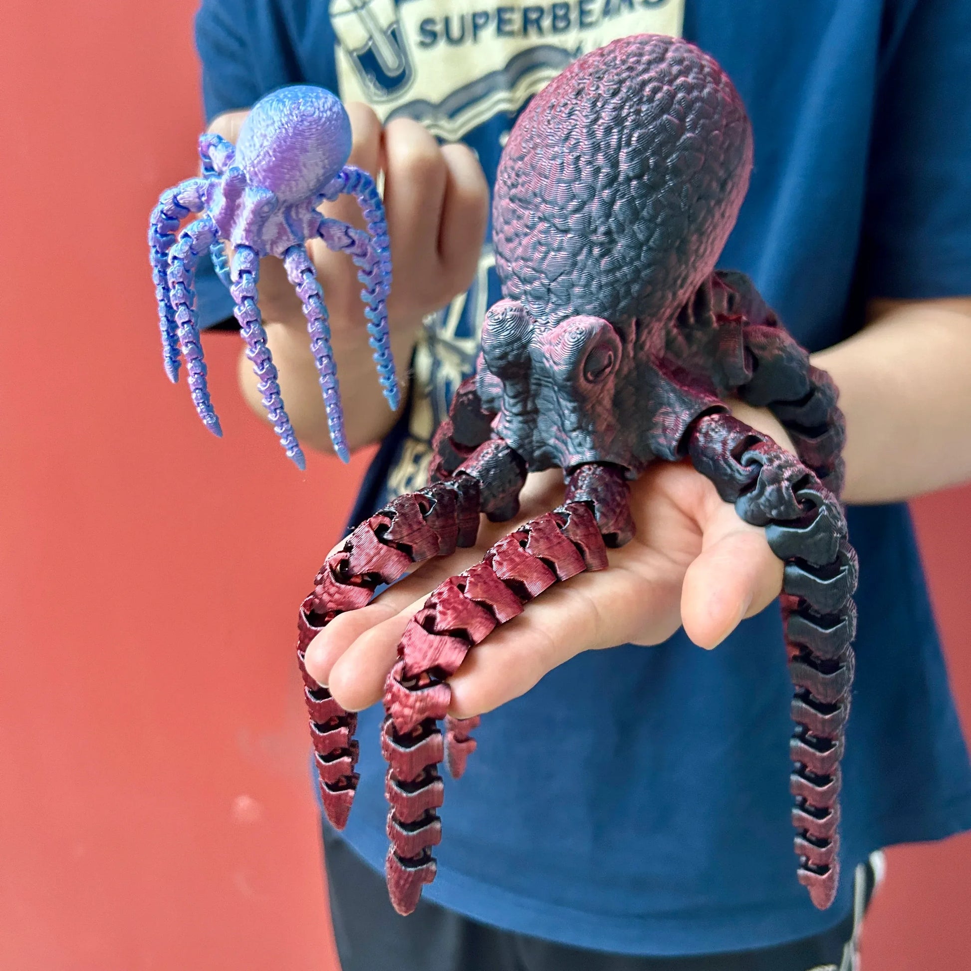 Colorful 3D Printed Octopus Statue Desktop Decoration - ToylandEU