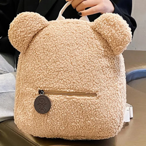 Adorable Little Woolen Eared Bear Plush Backpack for Kids ToylandEU.com Toyland EU