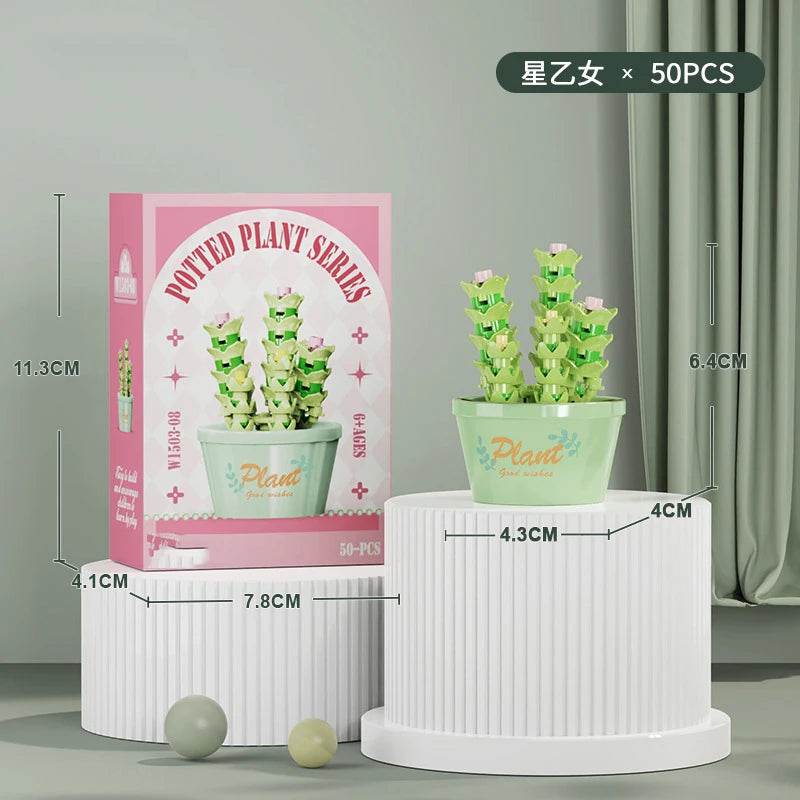 Premium Building Block Kit Flower Bouquet 3D DIY Home Decor - ToylandEU