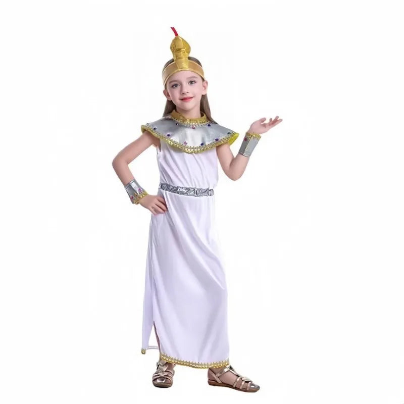 Enchanting Cleopatra Costume Set - Premium Egyptian Queen Dress for Girls