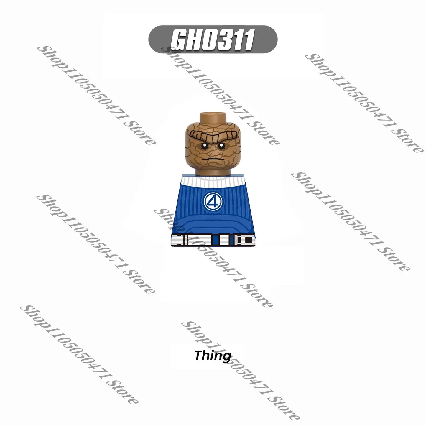 Marvel Newest Superhero Mister Fantastic Thing Frenchi assembly character building block toy MINI model brick children's gift - ToylandEU